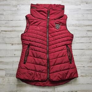 Horseware Polo Ladies Padded Gilet Red Puffer Riding Vest Women's Size S